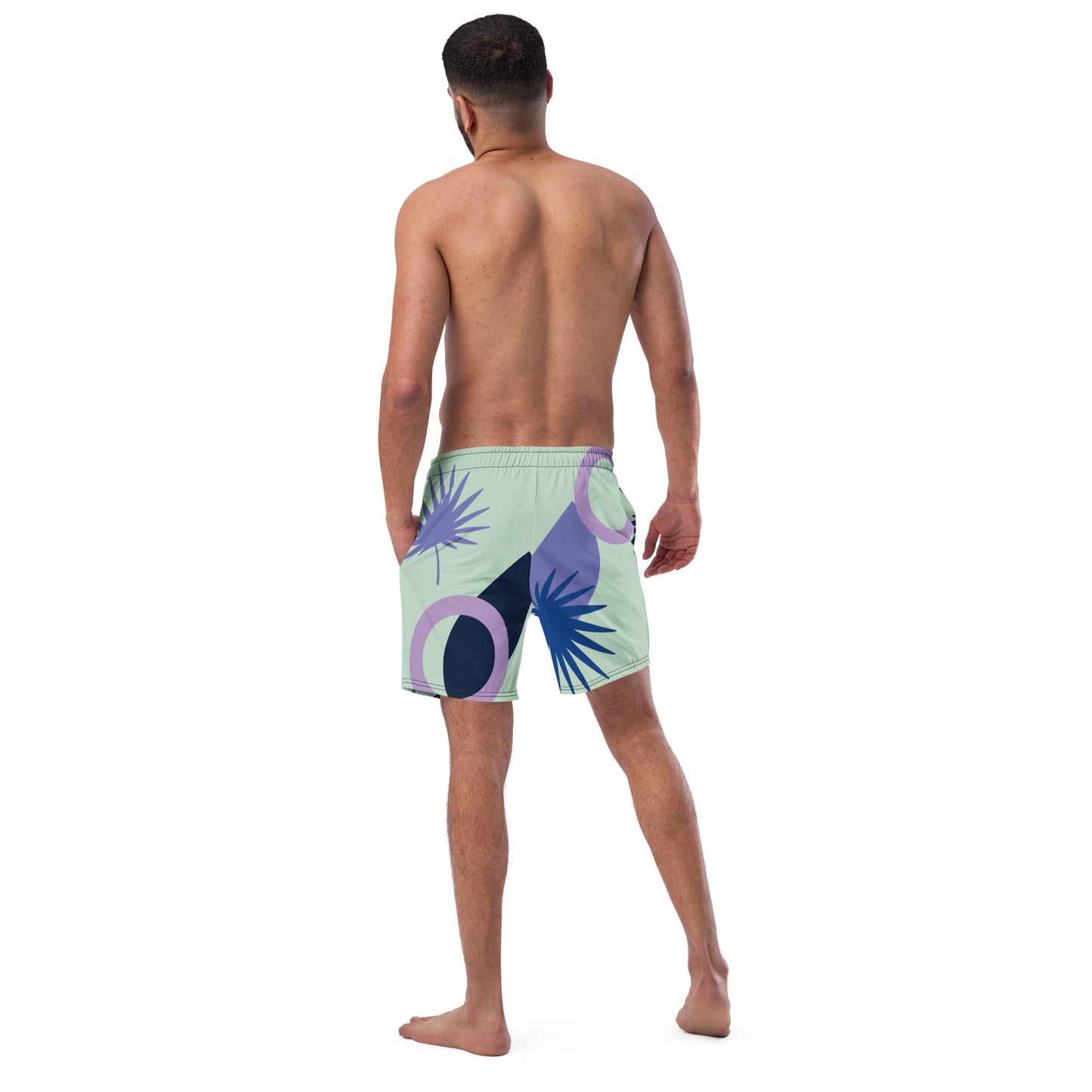 All-Over Print Recycled Swim Trunks