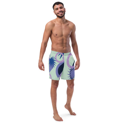 All-Over Print Recycled Swim Trunks