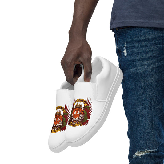 Snakes and tigers Men’s slip-on canvas shoes