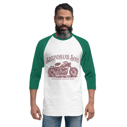 Speed shop 3/4 sleeve raglan shirt