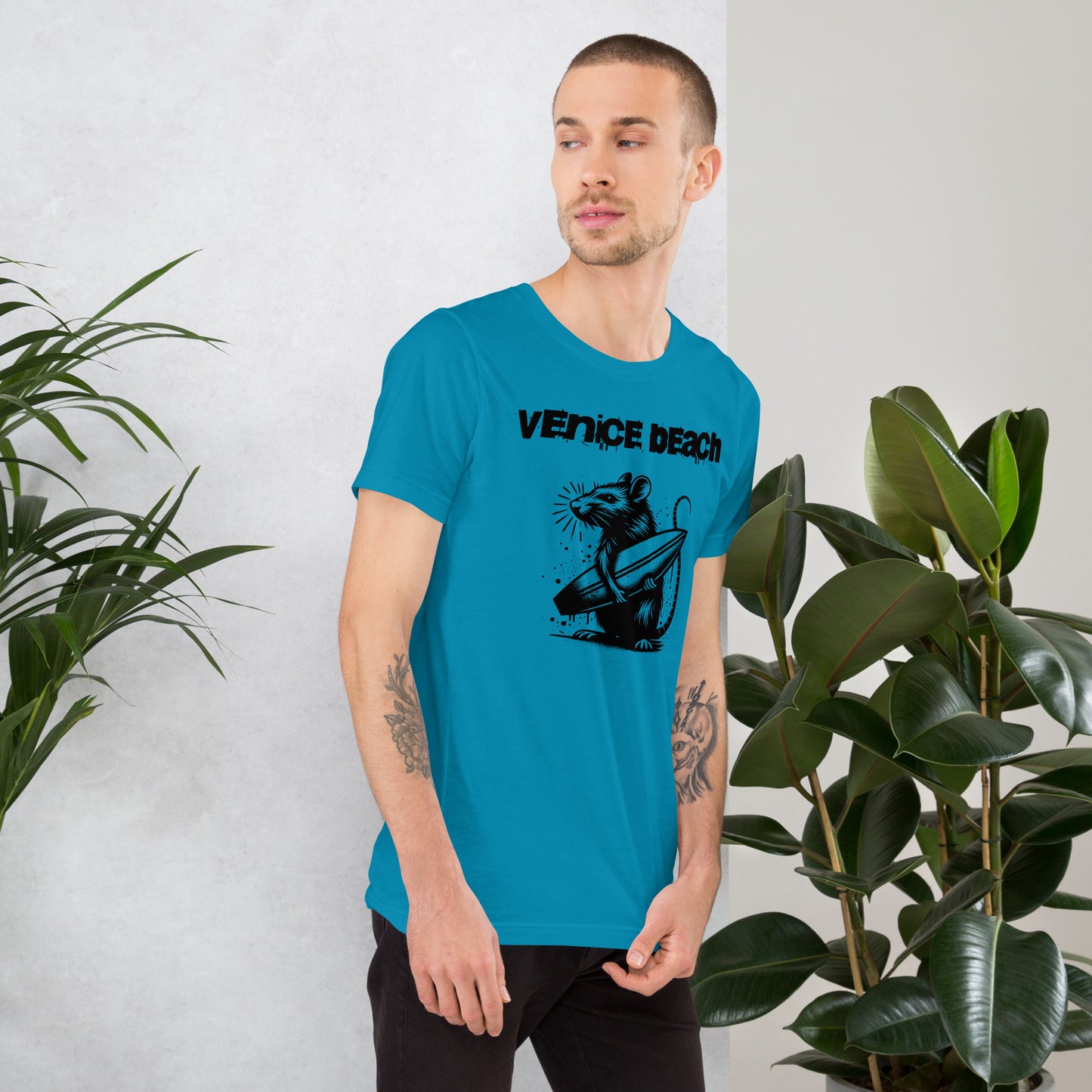 Venice Beach Surf Rat T-shirt (Light Colors)