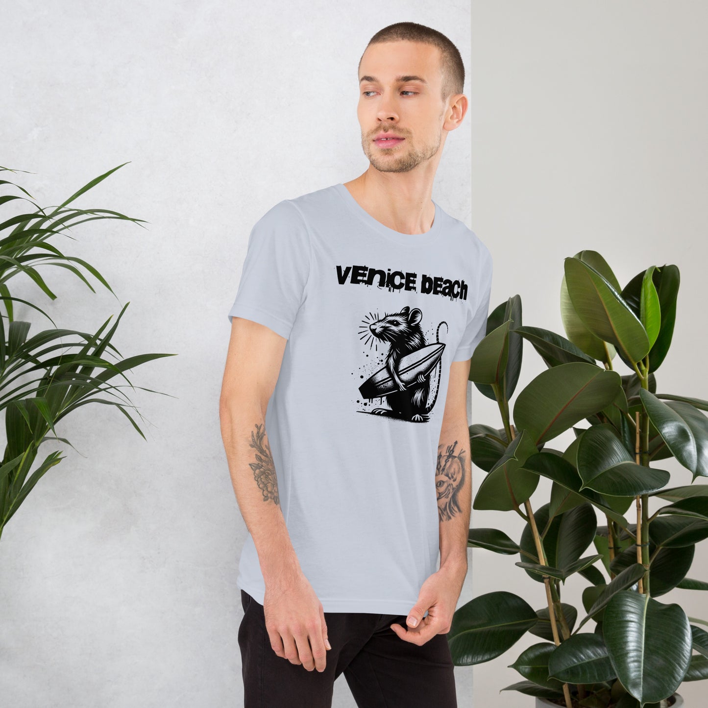 Venice Beach Surf Rat T-shirt (Light Colors)