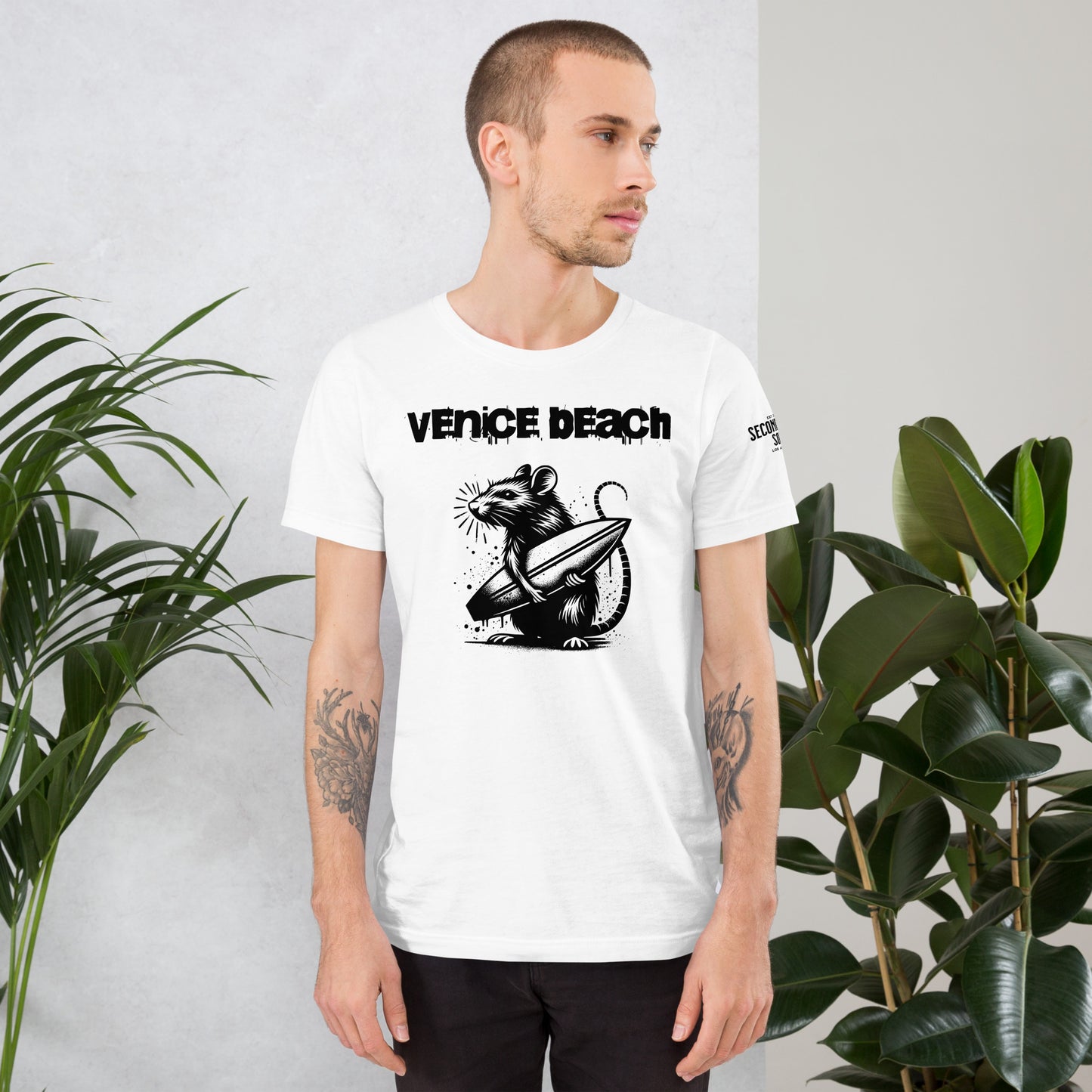 Venice Beach Surf Rat T-shirt (Light Colors)